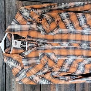 Women's long sleeve Harley Davidson button up
